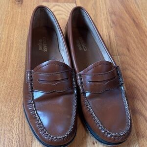 G.H. Bass & Co. Women's Brown Leather Penny Loafers